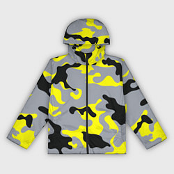 Женская ветровка Yellow & Grey Camouflage