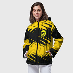 Ветровка с капюшоном женская BVB 09: Yellow Breaks, цвет: 3D-черный — фото 2