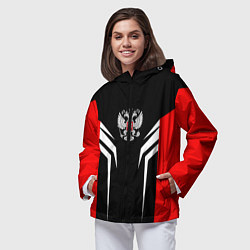 Ветровка с капюшоном женская Russia: Sport Line, цвет: 3D-черный — фото 2