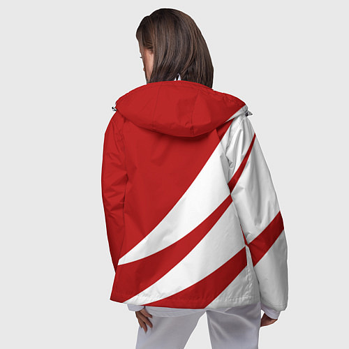 Женская ветровка Игра в сердца / 3D-Белый – фото 4