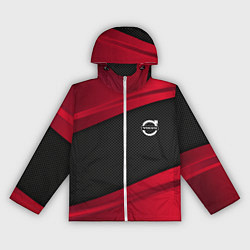 Ветровка с капюшоном женская Volvo: Red Sport, цвет: 3D-белый