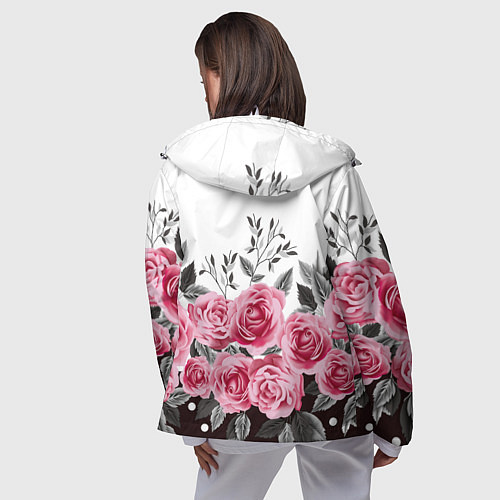 Женская ветровка Roses Trend / 3D-Белый – фото 4