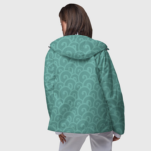 Женская ветровка Японские рыбки / 3D-Белый – фото 4
