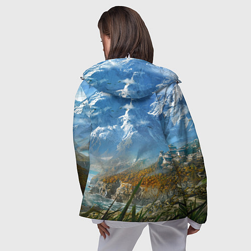 Женская ветровка Far Cry 4: Ice Mountains / 3D-Белый – фото 4