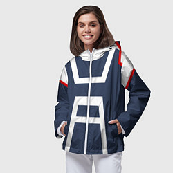 Ветровка с капюшоном женская MHA U A SCHOOL, цвет: 3D-белый — фото 2