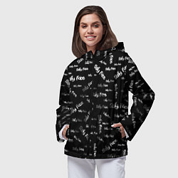 Ветровка с капюшоном женская Sally Face: Black Pattern, цвет: 3D-черный — фото 2