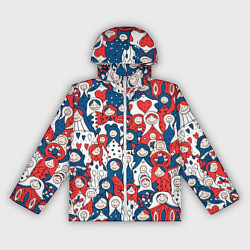 Женская ветровка Русские матрешки триколор