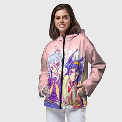 Ветровка с капюшоном женская No Game No Life, цвет: 3D-черный — фото 2