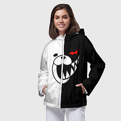 Ветровка с капюшоном женская MONOKUMA, цвет: 3D-белый — фото 2