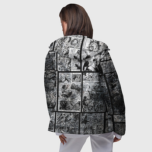 Женская ветровка Deku Плашка переносная / 3D-Черный – фото 4