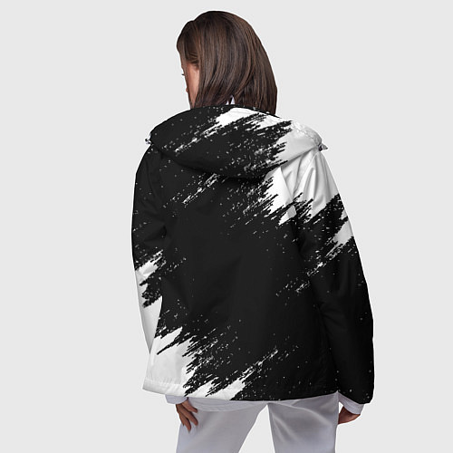 Женская ветровка ЧЁРНЫЙ КЛЕВЕР / 3D-Белый – фото 4