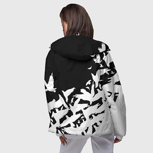 Женская ветровка L flying birds / 3D-Белый – фото 4