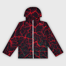 Женская ветровка Молнии красные абстрактные