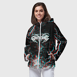 Ветровка с капюшоном женская GHOSTEMANE, цвет: 3D-белый — фото 2