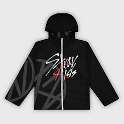 Ветровка с капюшоном женская Stray Kids, цвет: 3D-белый