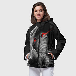 Ветровка с капюшоном женская UNDERTALE, цвет: 3D-черный — фото 2