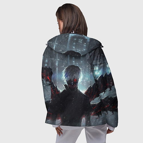 Женская ветровка Токийский Гуль / 3D-Белый – фото 4