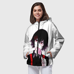 Ветровка с капюшоном женская Сузуя Джузо, цвет: 3D-черный — фото 2