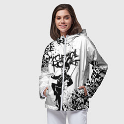 Ветровка с капюшоном женская My Chemical Romance, цвет: 3D-белый — фото 2