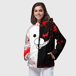 Ветровка с капюшоном женская MONOKUMA, цвет: 3D-черный — фото 2