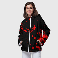 Ветровка с капюшоном женская АлисА, цвет: 3D-белый — фото 2