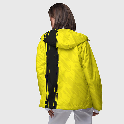 Женская ветровка CYBERPUNK 2077 / 3D-Белый – фото 4