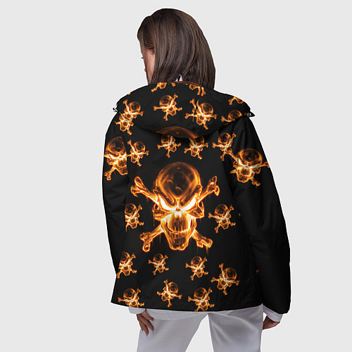 Женская ветровка Черепа / 3D-Белый – фото 4
