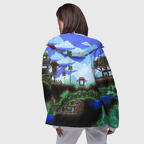 Женская ветровка TERRARIA EXCLUSIVE / 3D-Белый – фото 4