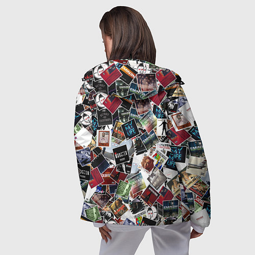 Женская ветровка Дискография EMINEM / 3D-Черный – фото 4