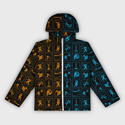 Ветровка с капюшоном женская PORTAL, цвет: 3D-белый