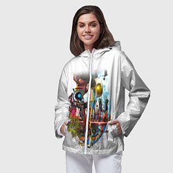 Ветровка с капюшоном женская PORTAL, цвет: 3D-белый — фото 2
