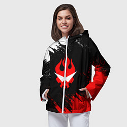 Ветровка с капюшоном женская GURREN LAGANN, цвет: 3D-белый — фото 2