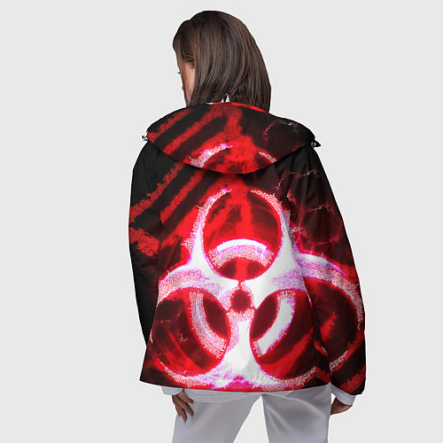 Женская ветровка Plague Inc ShB Oko / 3D-Белый – фото 4