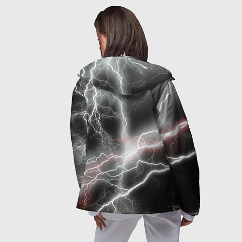 Женская ветровка Молния / 3D-Белый – фото 4