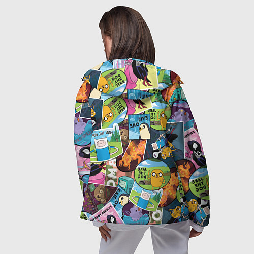 Женская ветровка Время Приключений / 3D-Черный – фото 4