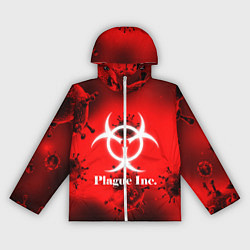 Ветровка с капюшоном женская PLAGUE INC, цвет: 3D-белый