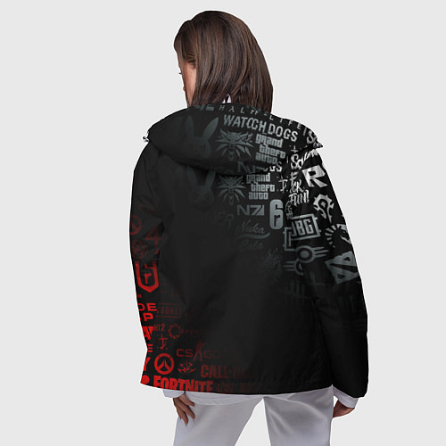 Женская ветровка RESIDENT EVIL UMBRELLA CORP / 3D-Белый – фото 4