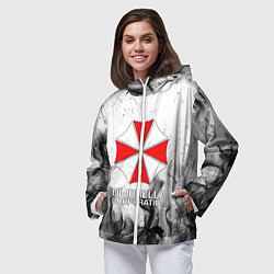 Ветровка с капюшоном женская UMBRELLA CORP, цвет: 3D-белый — фото 2