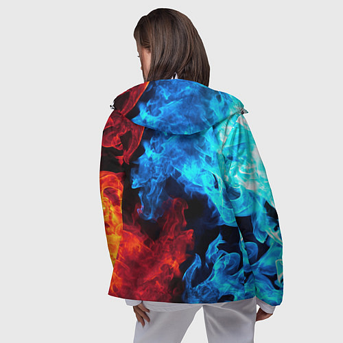 Женская ветровка Фортнайт / 3D-Белый – фото 4