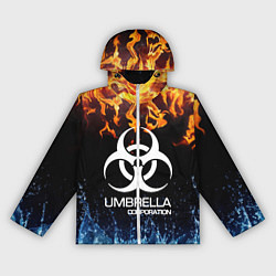 Ветровка с капюшоном женская UMBRELLA CORPORATION, цвет: 3D-белый