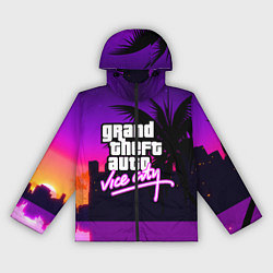 Ветровка с капюшоном женская GTA:VICE CITY, цвет: 3D-черный