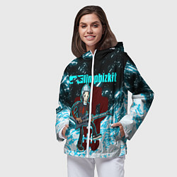 Ветровка с капюшоном женская LIMP BIZKIT, цвет: 3D-белый — фото 2