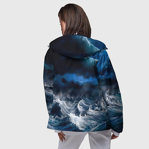 Женская ветровка Военно-морской флот / 3D-Белый – фото 4