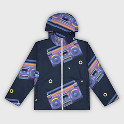 Ветровка с капюшоном женская Retro style, цвет: 3D-белый