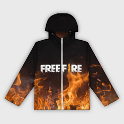 Ветровка с капюшоном женская FREE FIRE, цвет: 3D-белый