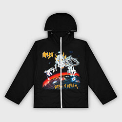 Ветровка с капюшоном женская Ария, цвет: 3D-белый