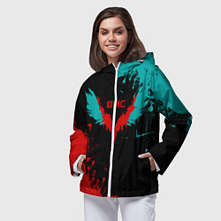 Ветровка с капюшоном женская DMC, цвет: 3D-белый — фото 2