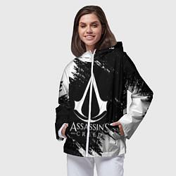 Ветровка с капюшоном женская ASSASSINS CREED, цвет: 3D-белый — фото 2