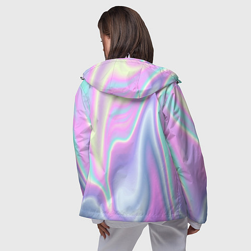 Женская ветровка Vaporwave / 3D-Белый – фото 4