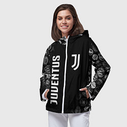 Ветровка с капюшоном женская JUVENTUS, цвет: 3D-белый — фото 2